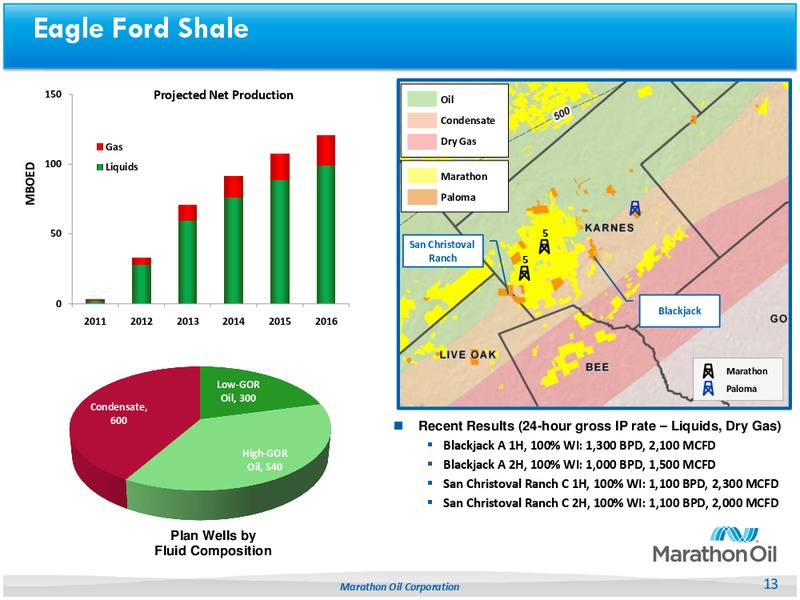 Business Update – Marathon Oil Corp – slide 12