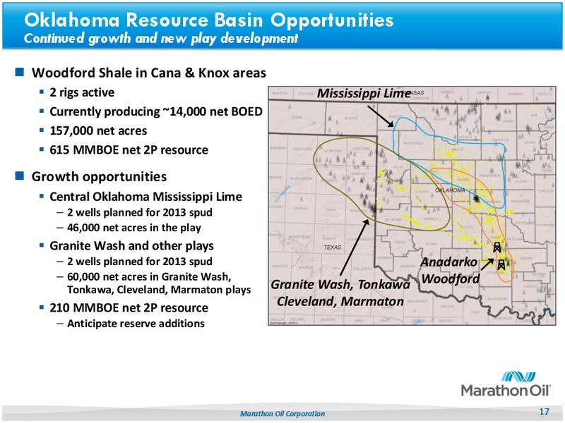 UBS Beat of Americas 2013 Conference – Marathon Oil Corp – slide 16