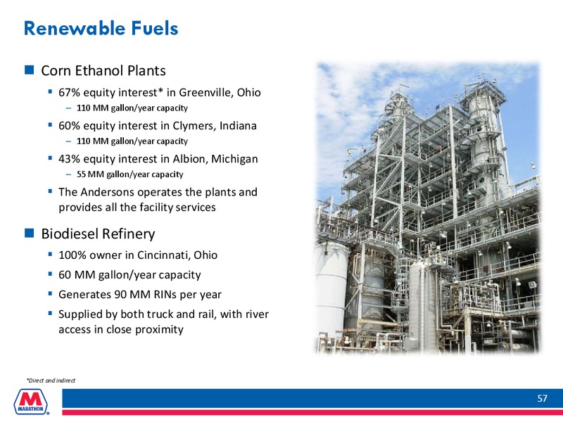 WOLFE RESEARCH OIL AND GAS CONFERENCE – Marathon Petroleum Corporation – slide 56