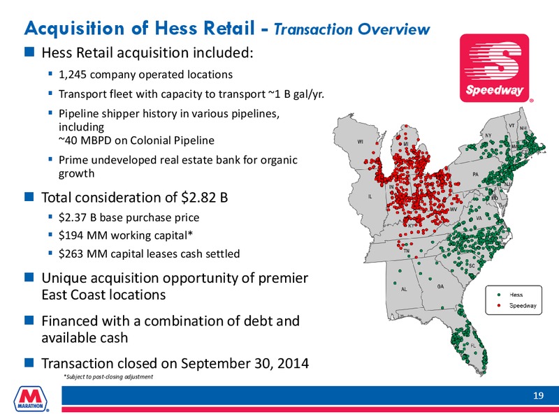 Goldman Sachs Global Energy Conference – Marathon Petroleum Corporation – slide 18