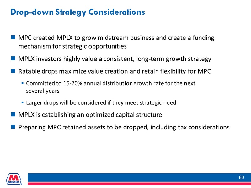 INVESTOR PRESENTATION – Marathon Petroleum Corporation – slide 59