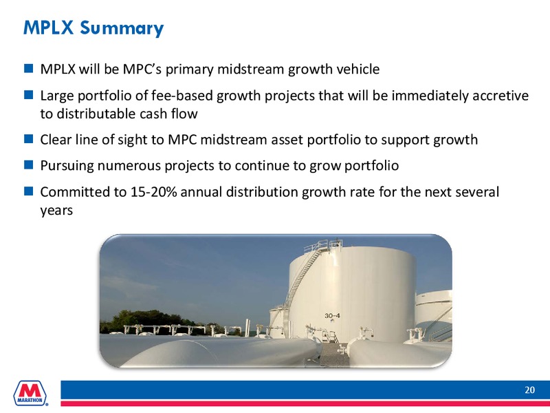 SIMMONS ENERGY CONFERENCE – Marathon Petroleum Corporation – slide 19