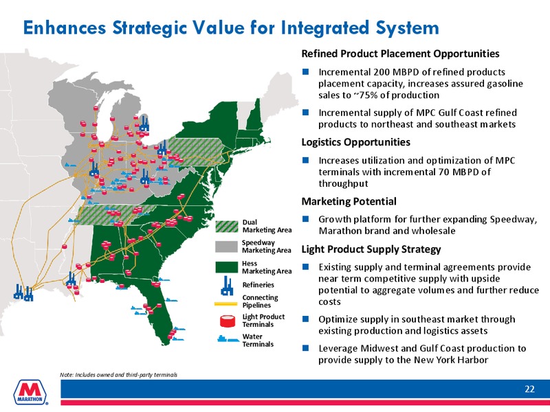 INVESTOR PRESENTATION – Marathon Petroleum Corporation – slide 21