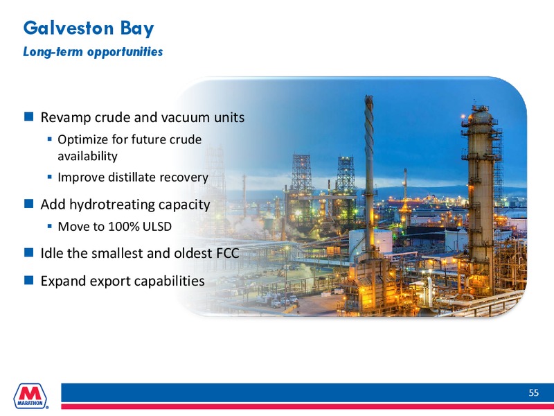 INVESTOR PRESENTATION – Marathon Petroleum Corporation – slide 54