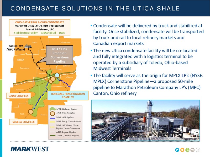 FEBRUARY 2015 INVESTOR PRESENTATION Update – Markwest Energy Partners, L.P. – slide 13