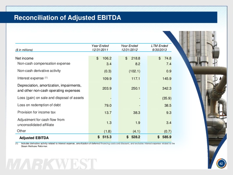 INVESTOR PRESENTATION FEBRUARY 2014 – Markwest Energy Partners, L.P. – slide 41