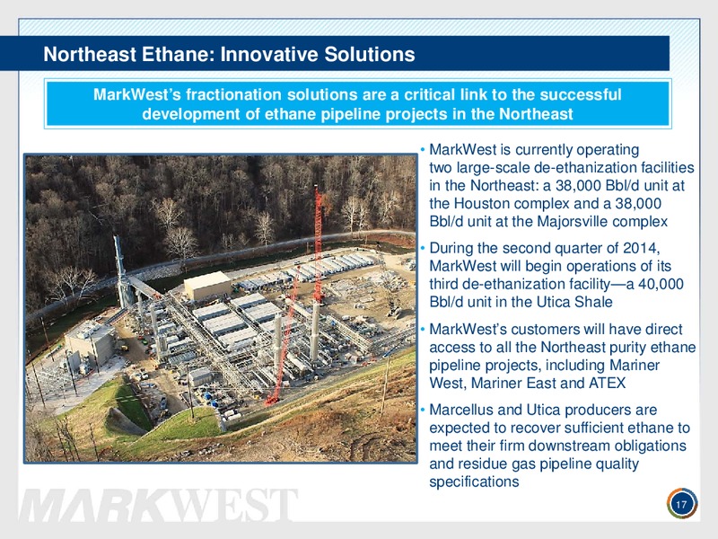 MORGAN STANLEY MIDSTREAM MLP & DIVERSIFIED NATURAL GAS EVENT – Markwest Energy Partners, L.P. – slide 16