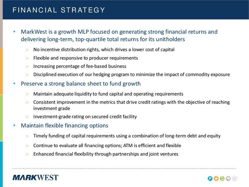 2014 INVESTOR & ANALYST CONFERENCE – Markwest Energy Partners, L.P. – slide 62