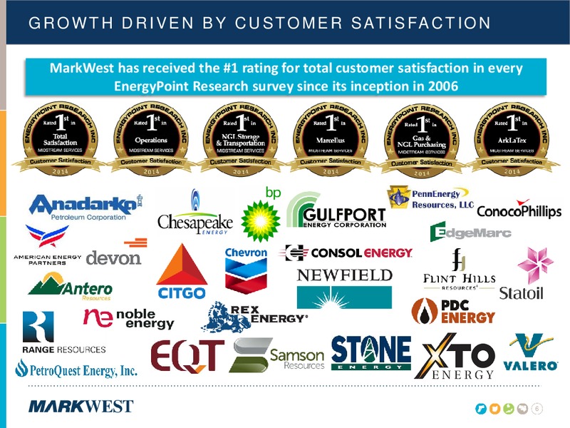 NOVEMBER 2014 INVESTOR PRESENTATION – Markwest Energy Partners, L.P. – slide 5