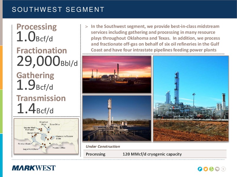 NOVEMBER 2014 INVESTOR PRESENTATION – Markwest Energy Partners, L.P. – slide 8