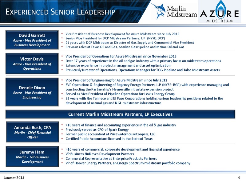 Investor Presentation – MARLIN MIDSTREAM PARTNERS LP – slide 8