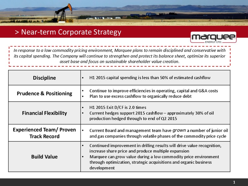 Corporate Presentation – Marquee Energy Ltd. – slide 2
