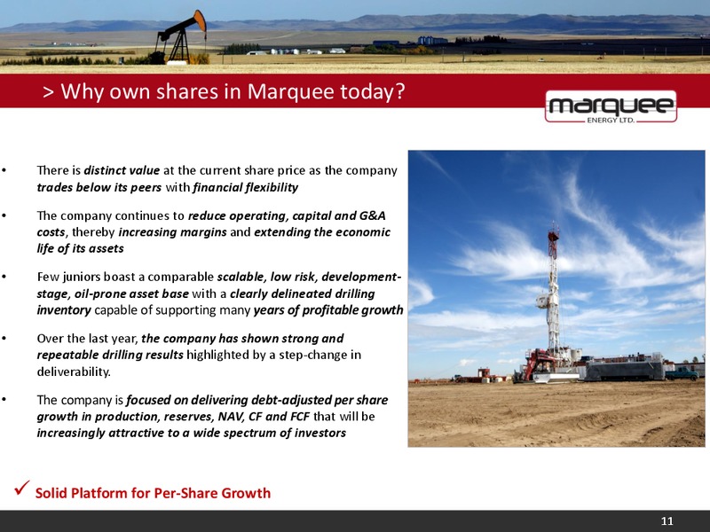 Corporate Presentation – Marquee Energy Ltd. – slide 12