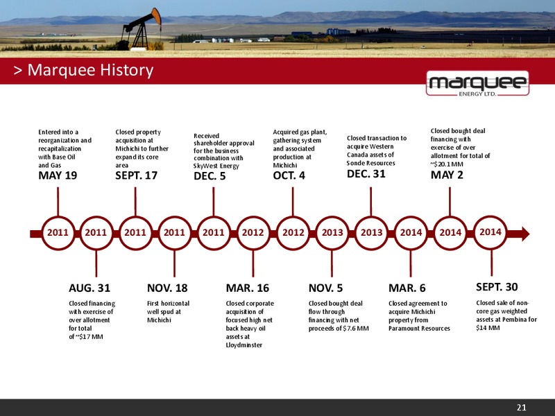 Corporate Presentation – Marquee Energy Ltd. – slide 16