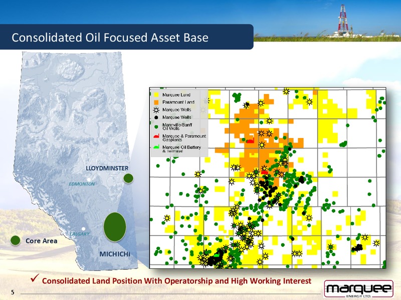 Oil Focused Growth Development and Production – Marquee Energy Ltd. – slide 3