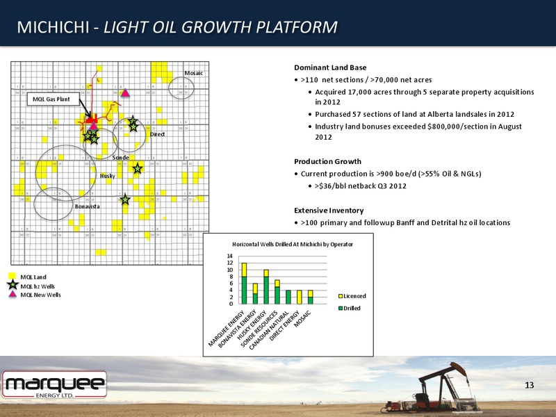 FIRST ENERGY CONFERENCE – Marquee Energy Ltd. – slide 12