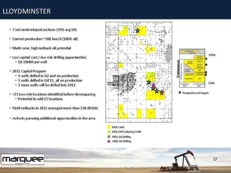 FIRST ENERGY CONFERENCE – Marquee Energy Ltd. – slide 16