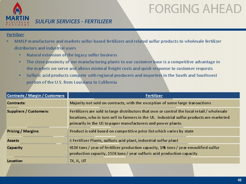 2014 Analyst and Investor Day – Martin Midstream Partners Lp – slide 47