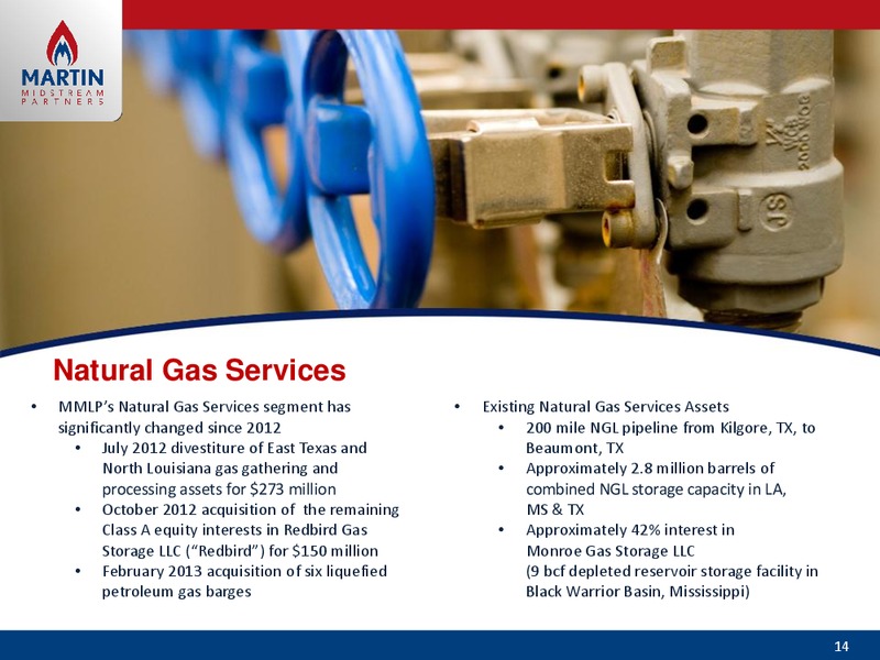 NAPTP ANNUAL INVESTOR CONFERENCE – Martin Midstream Partners Lp – slide 13