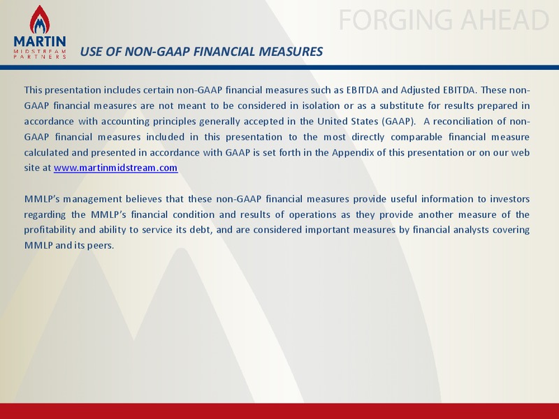 Bank of America Merrill Lynch Energy & Power Leveraged Finance Conference – Martin Midstream Partners Lp – slide 2