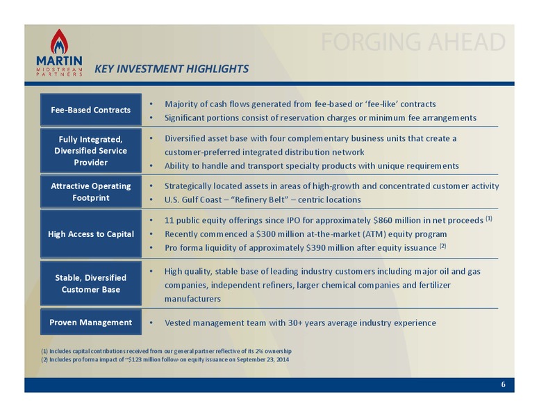 NON DEAL ROAD SHOW – Martin Midstream Partners Lp – slide 5