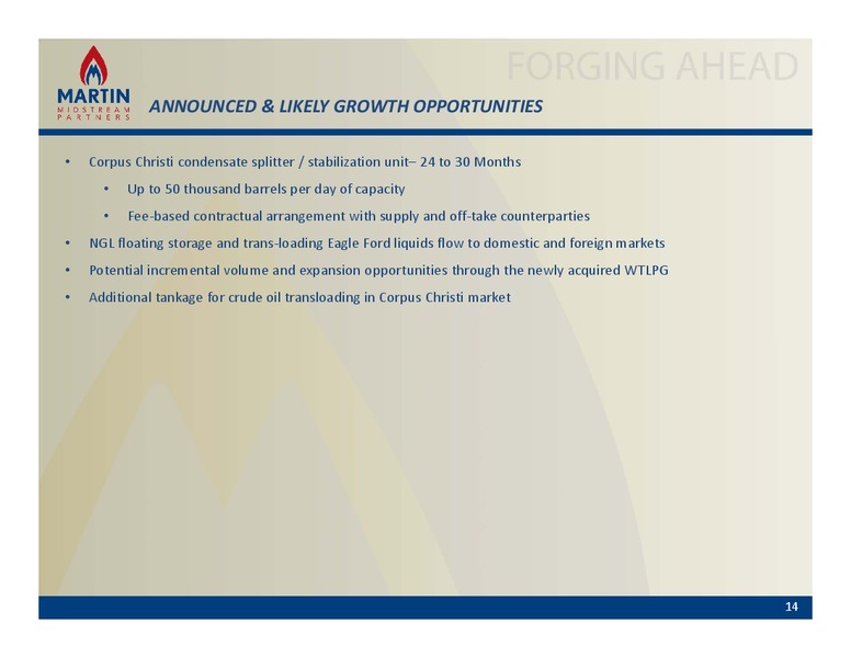 NON DEAL ROAD SHOW – Martin Midstream Partners Lp – slide 13