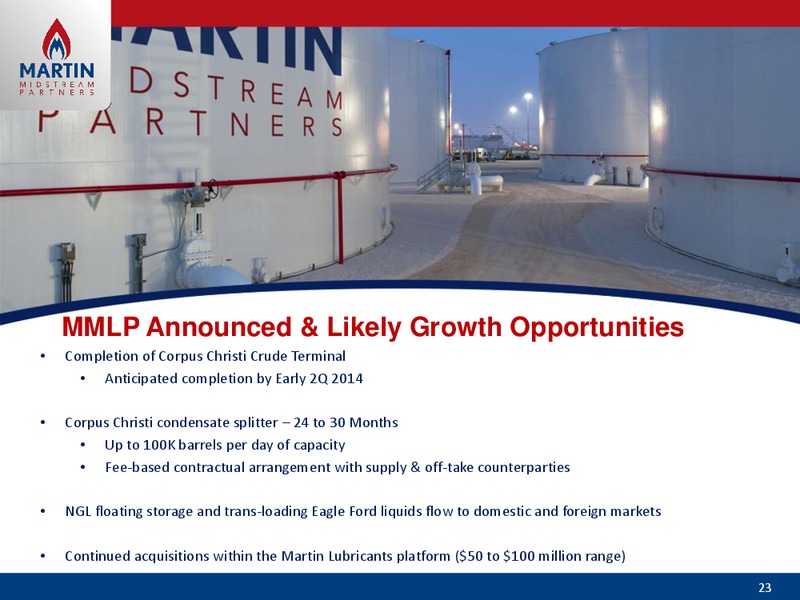 WELLS FARGO 2013 ENERGY SYMPOSIUM – Martin Midstream Partners Lp – slide 22
