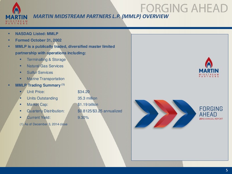 wells fargo energy sympostum – Martin Midstream Partners Lp – slide 4