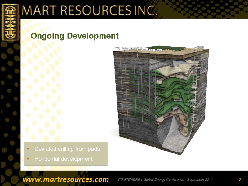 FIRSTENERGY GLOBAL ENERGY CONFERENCE – Mart Resources Inc – slide 11