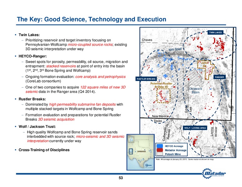 2015 Analyst Day Presentation – Matador Resources Company – slide 53