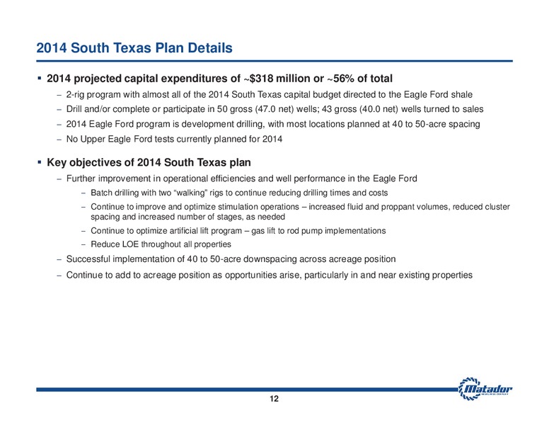 August 2014 Investor Presentation – Matador Resources Company – slide 11