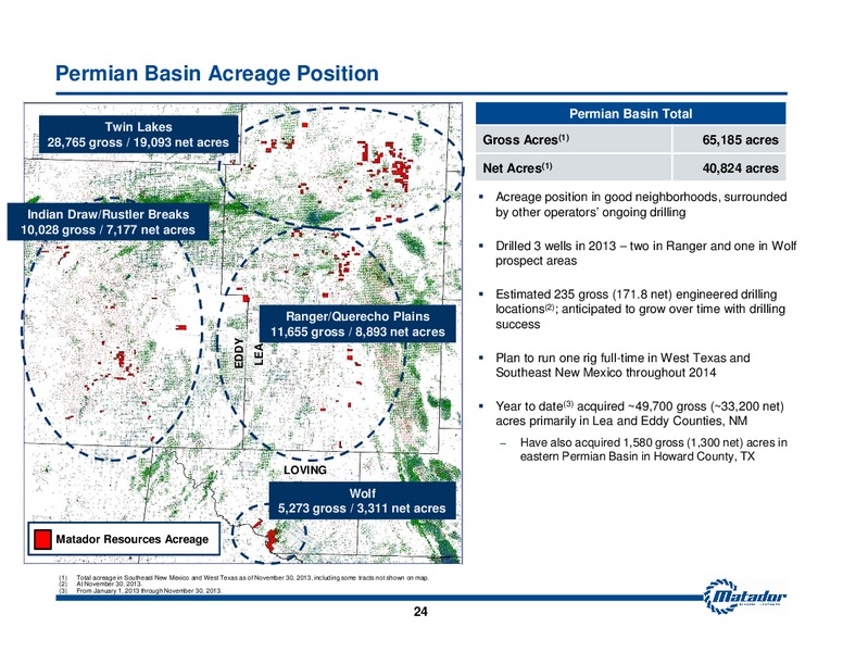 2013 Analyst Day Presentation – Matador Resources Company – slide 23