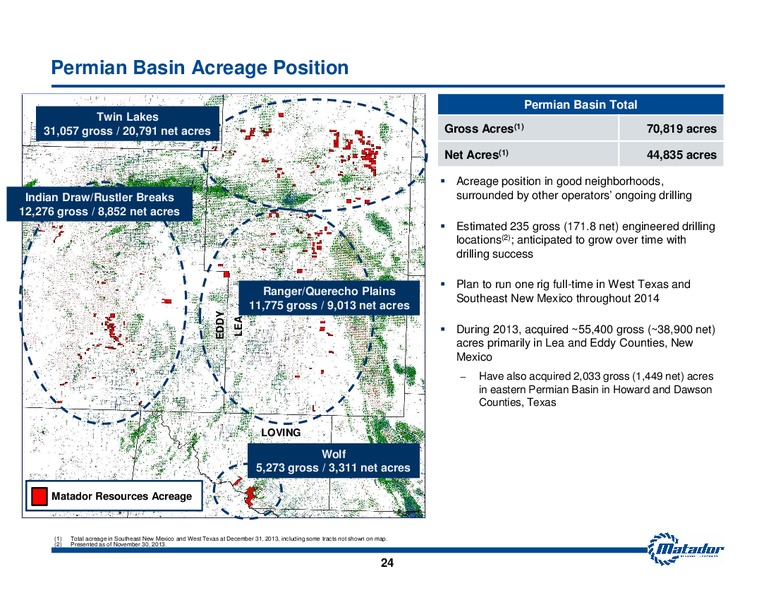 February 2014 Investor Presentation – Matador Resources Company – slide 23