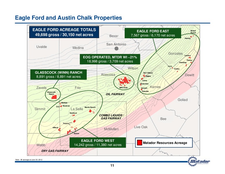 October 2012 Investor Presentation – Matador Resources Company – slide 11