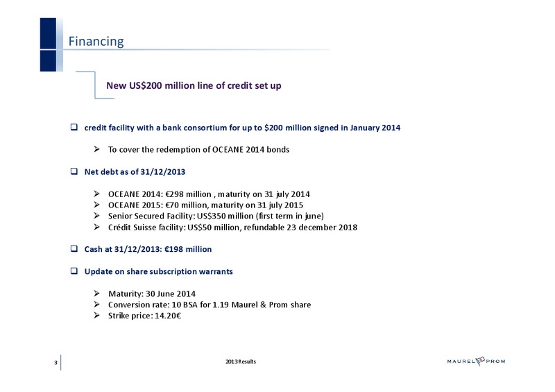 MANAGEMENT PRESENTATION – Maurel Et Prom – slide 3