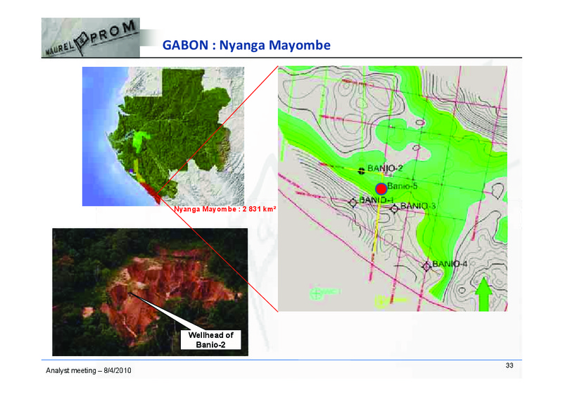 2010 FULL YEAR RESULTS PRESENTATION – Maurel Et Prom – slide 33