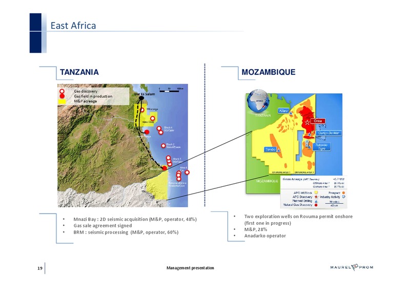 MANAGEMENT PRESENTATION – Maurel Et Prom – slide 19