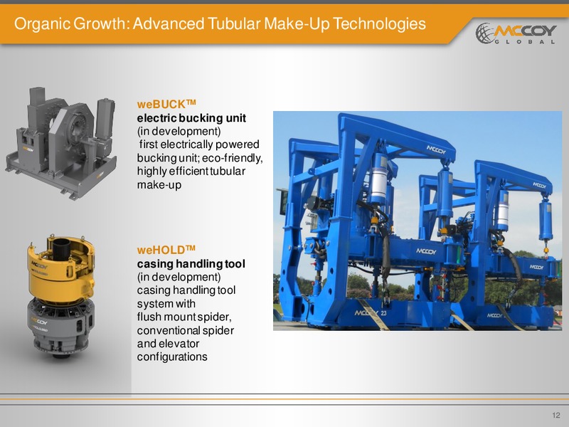 INVESTOR PRESENTATION – Mccoy Global – slide 11
