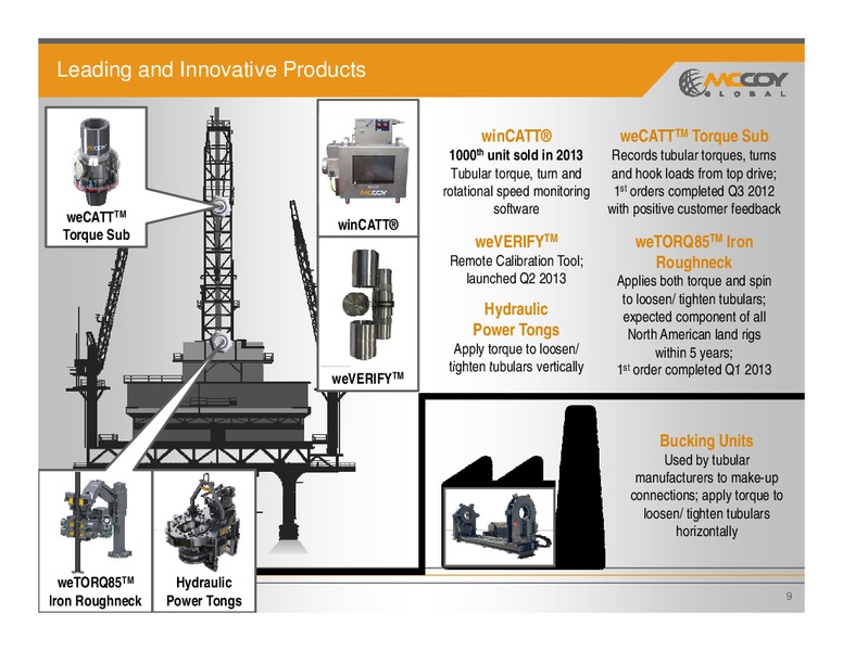 Investor Presentation – Mccoy Global – slide 8