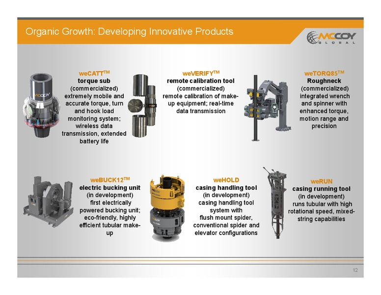 Investor Presentation – Mccoy Global – slide 11