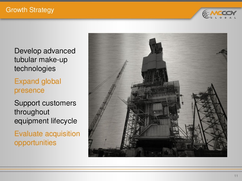 Q2 2014 EARNINGS CALL – Mccoy Global – slide 10
