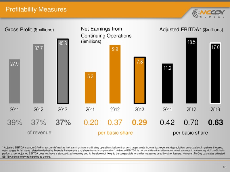 NOVEMBER 2014 INVESTOR PRESENTATION – Mccoy Global – slide 17