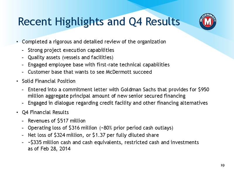 HOWARD WEIL ENERGY CONFERENCE – Mcdermott International – slide 18