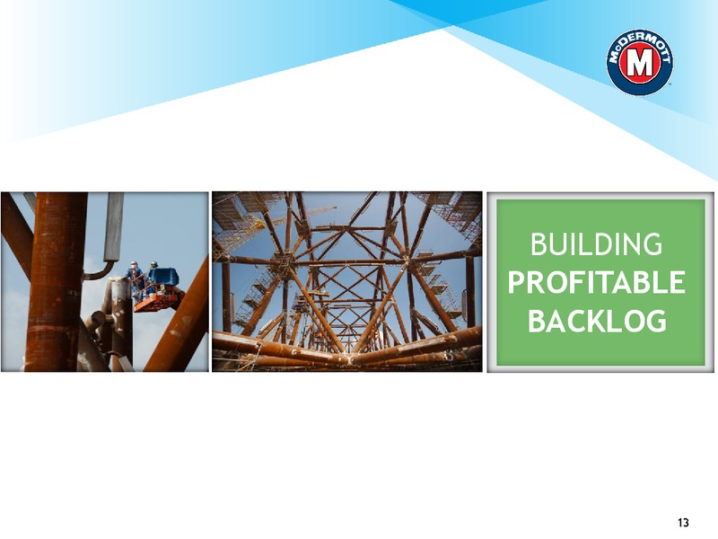 JOHNSON RICE ENERGY CONFERENCE – Mcdermott International – slide 12