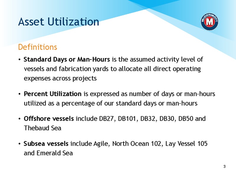 3Q 2014 SUPPLEMENTAL INFORMATION – Mcdermott International – slide 2