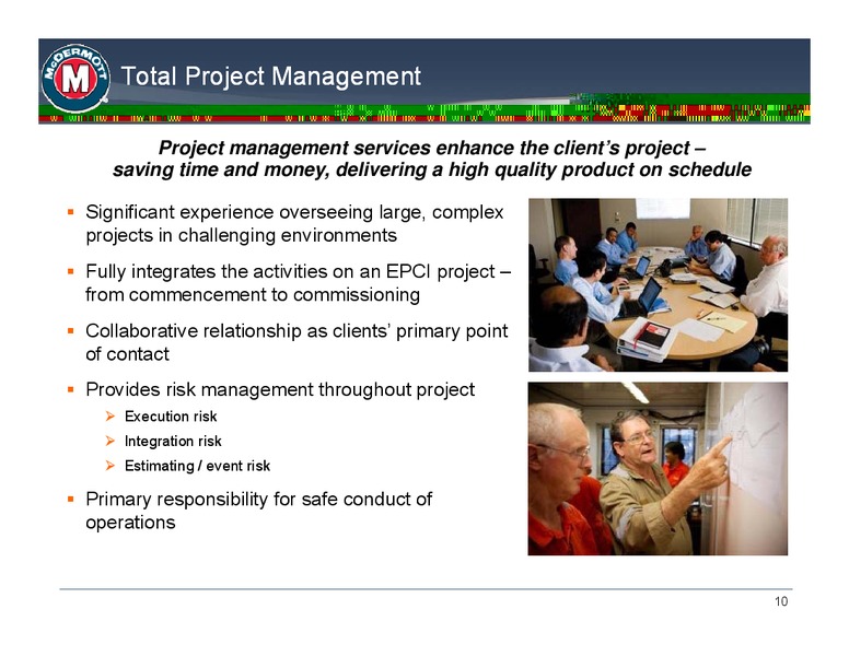 JEFFERIES GLOBAL ENERGY CONFERENCE – Mcdermott International – slide 9