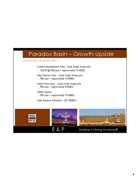 Investor Presentation – MDU Resources Group Inc. – slide 8