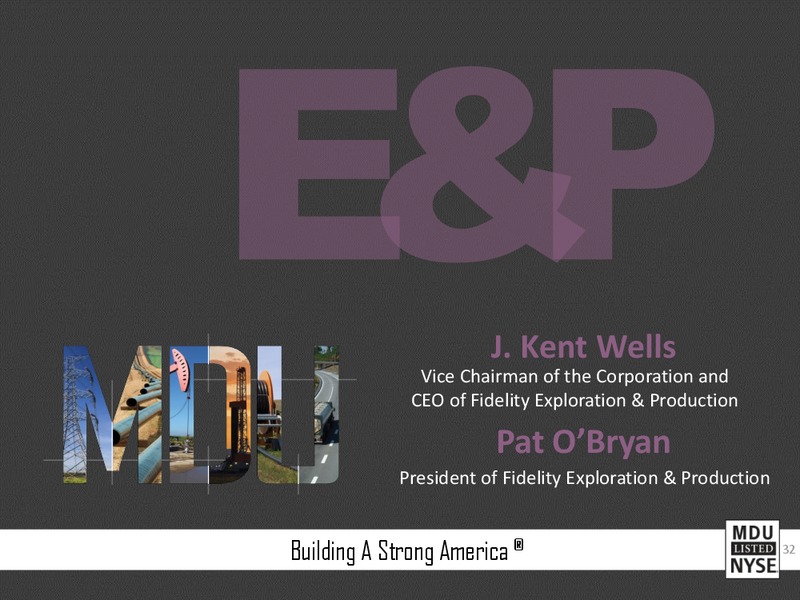 E And P Investor Presentation – MDU Resources Group Inc. – slide 1