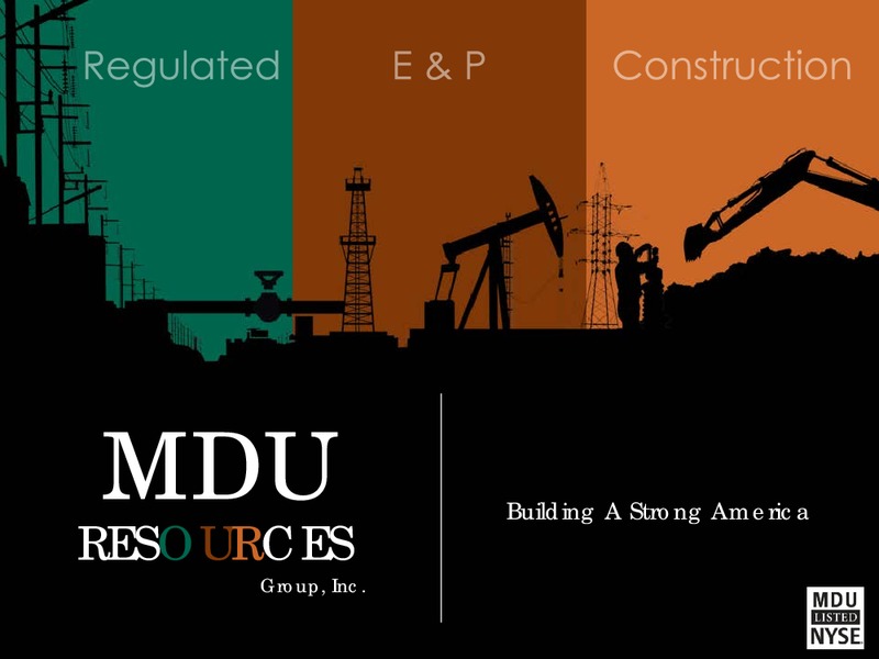MDU 2013 Earnings and 2014 Guidance Conference Cal – MDU Resources Group Inc. – slide 17