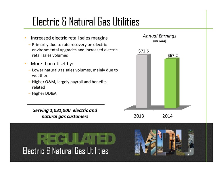 2014 EARNINGS CALL – MDU Resources Group Inc. – slide 9